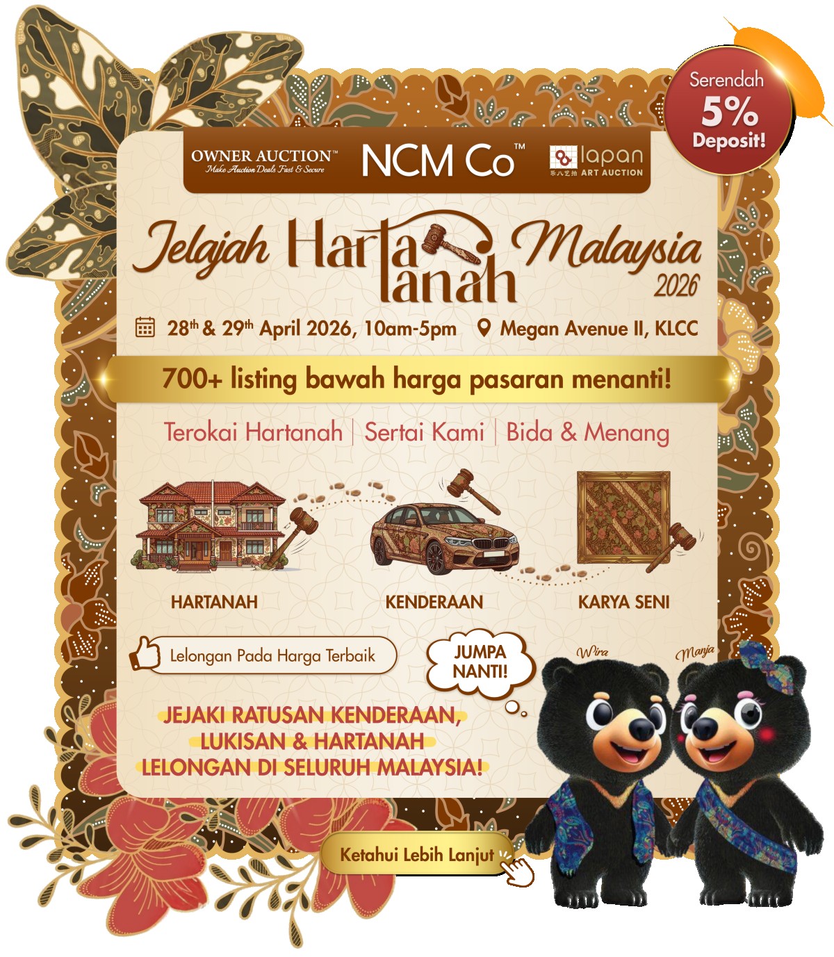 Jelajah Harta Tanah Malaysia 2026 Auction Carnival Returns with Nationwide Showcase